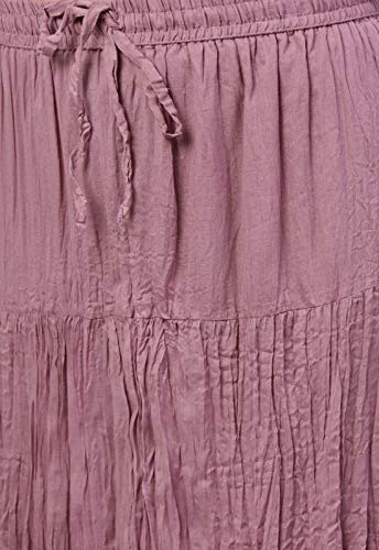 Image of ishin Women's Rayon Burgundy Embellished A-Line Kurta set With Skirt