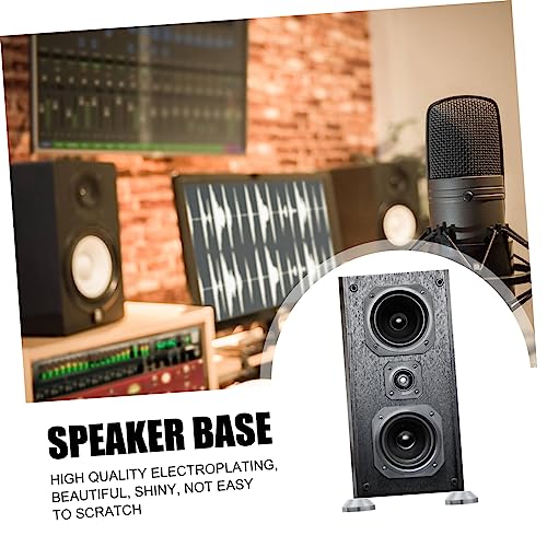 Isolation sonore de sol avec ce lot de 8 supports audio antidérapants chromés