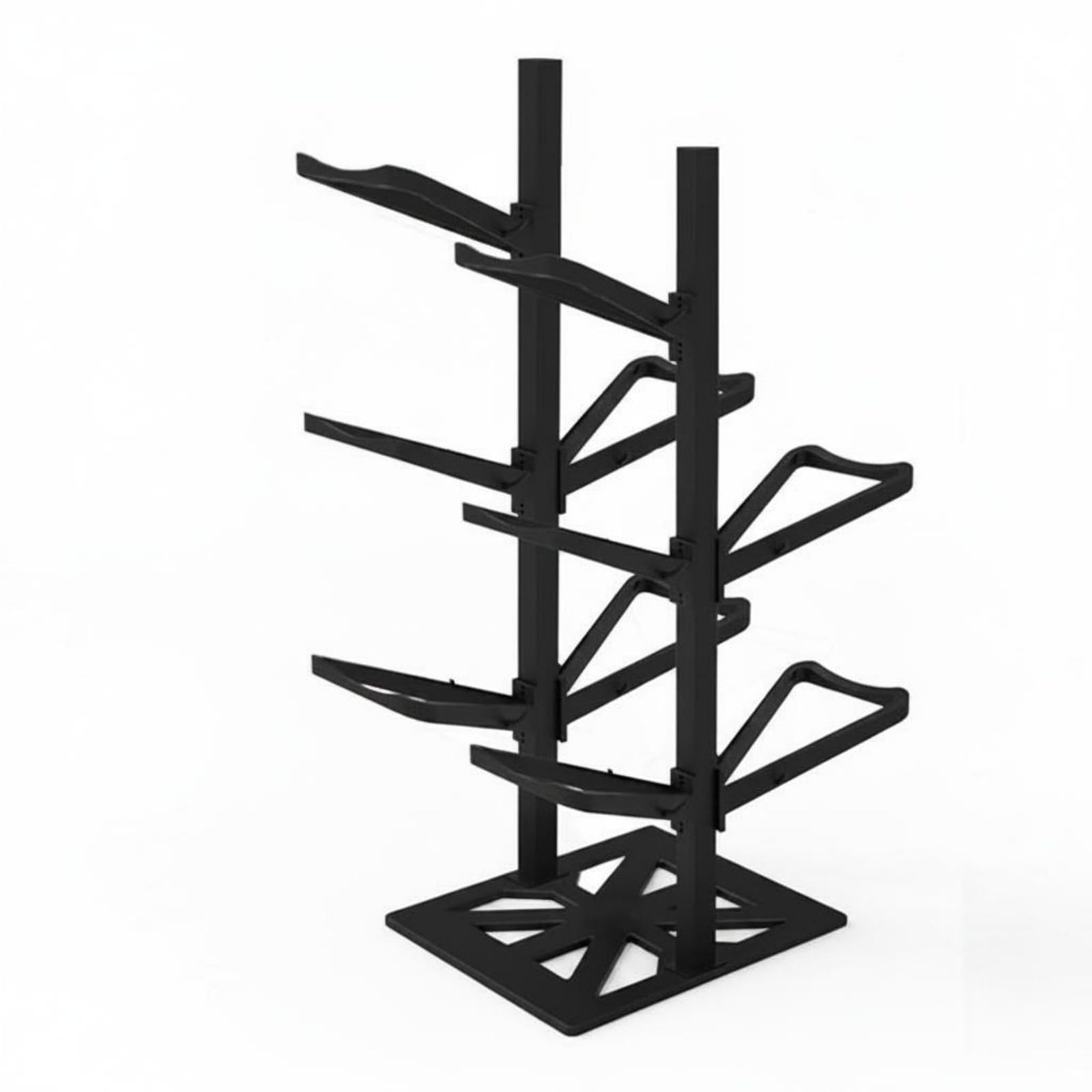Estante de Balones Organizador Soporte de Pelotas Torre de Almacenamiento Carro de Balones Acero y Resistente con Base Estable y Ganchos Laterales Adecuado para Hogar Garaje Sala de Juegos