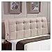 ZWH-Kissen Kopfteil|kopfteil Bett Kissen Kopfteil Kissen Kissen Schwamm Füllung Zum Single, Superkönig Größe (Color : Off-White, Size : 150x12x58cm)