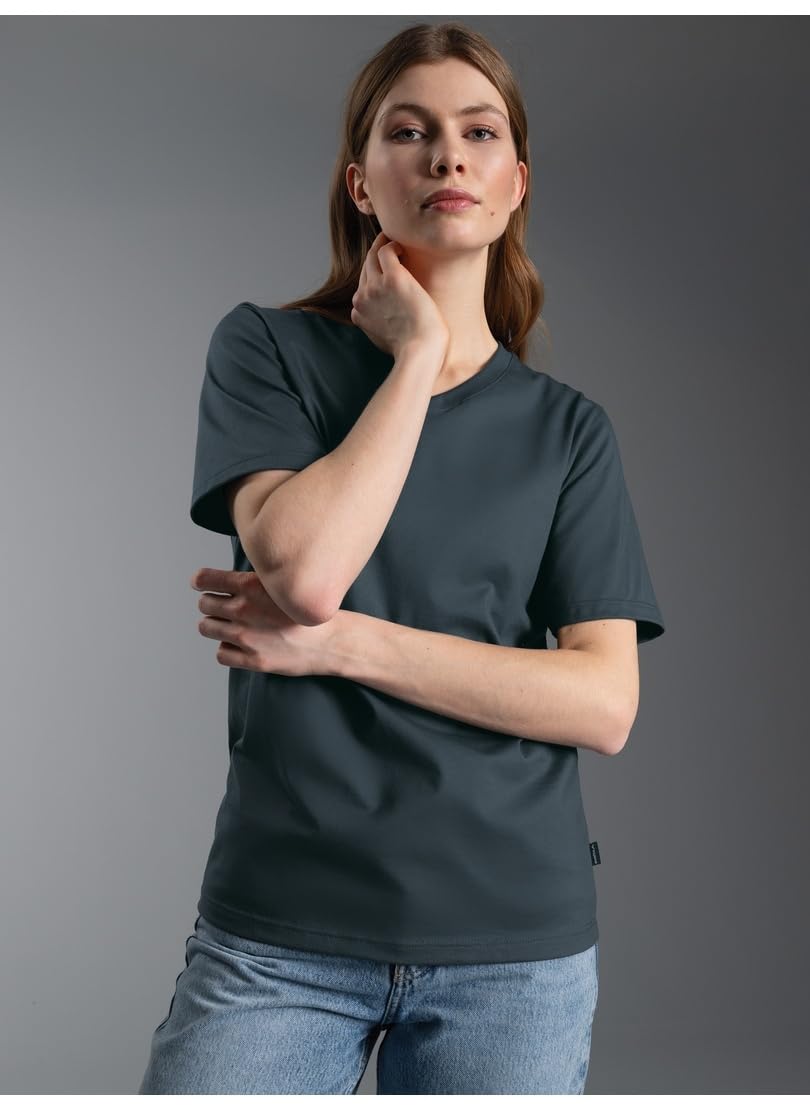 Trigema Damen Trigema Damen V-Shirt Deluxe Baumwolle T-Shirt (1er Pack)