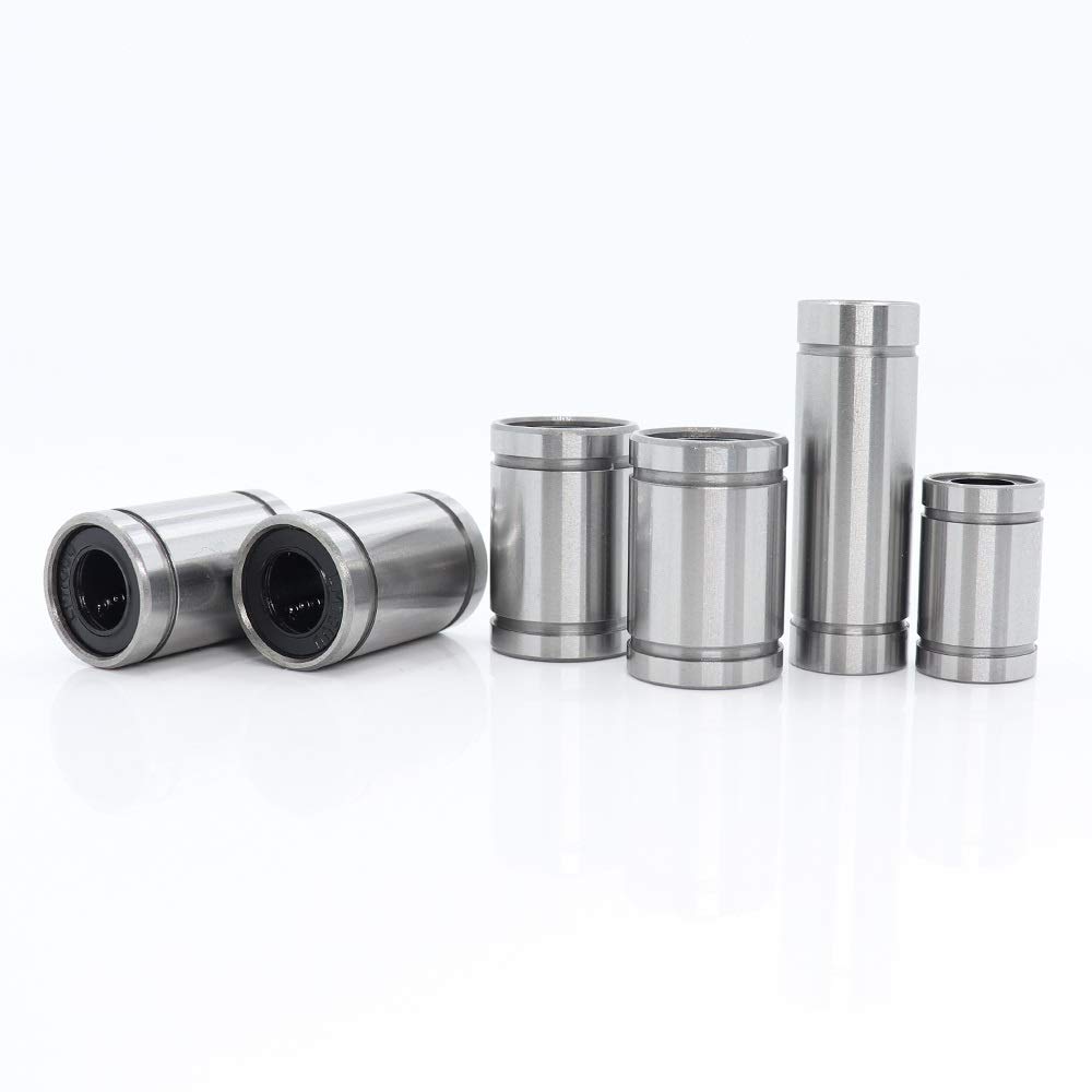 Rodamientos de Bolas lineales Rodamientos lineales Conjunto de JGAurora A5 / A5S / A1 A3S LM10UU LM8UU LM8LUU Lineal del Movimiento del rodamiento Partes de la Impresora 3D
