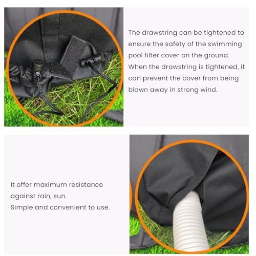 Tampa Dos Filtros da Piscina do Cartucho, Tampa Impermeável da Bomba do Filtro de Areia Acima da Cob