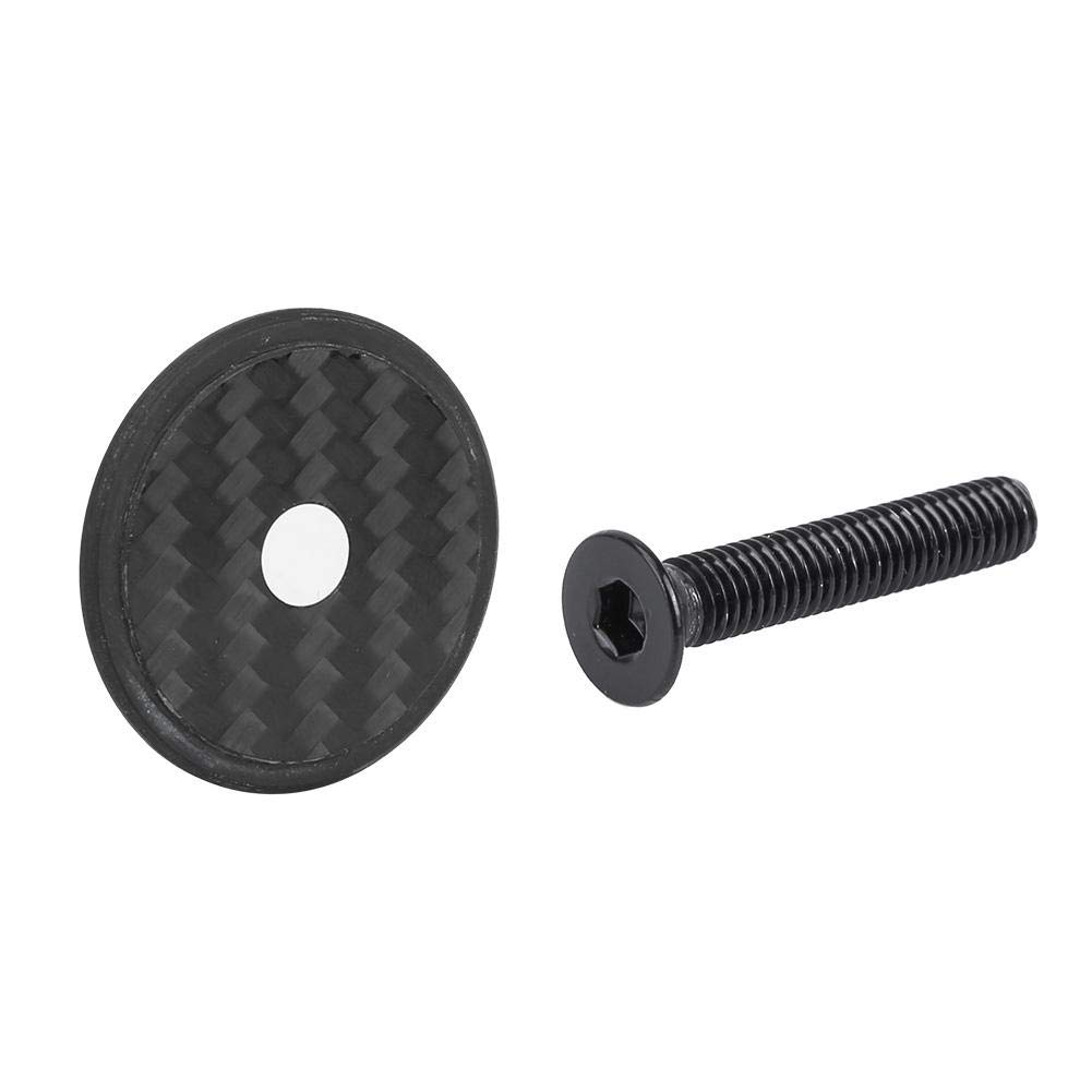 Amazon | 自転車ステムトップキャップ カーボンファイバーヘッド