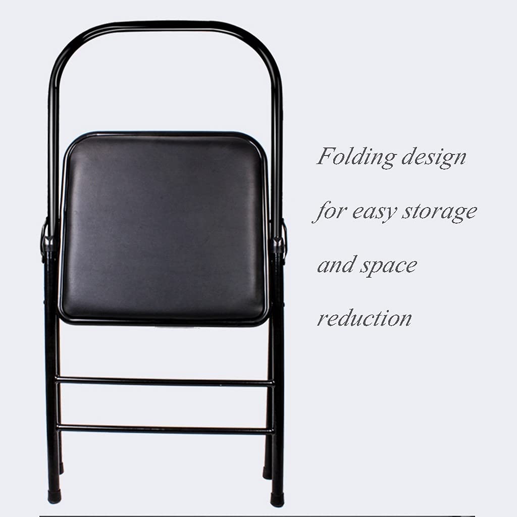Chaise De Yoga Iyengar - Support Dos | Métal Et Toile | Pour Étirements, Correction Posture | Usage Maison/Extérieur