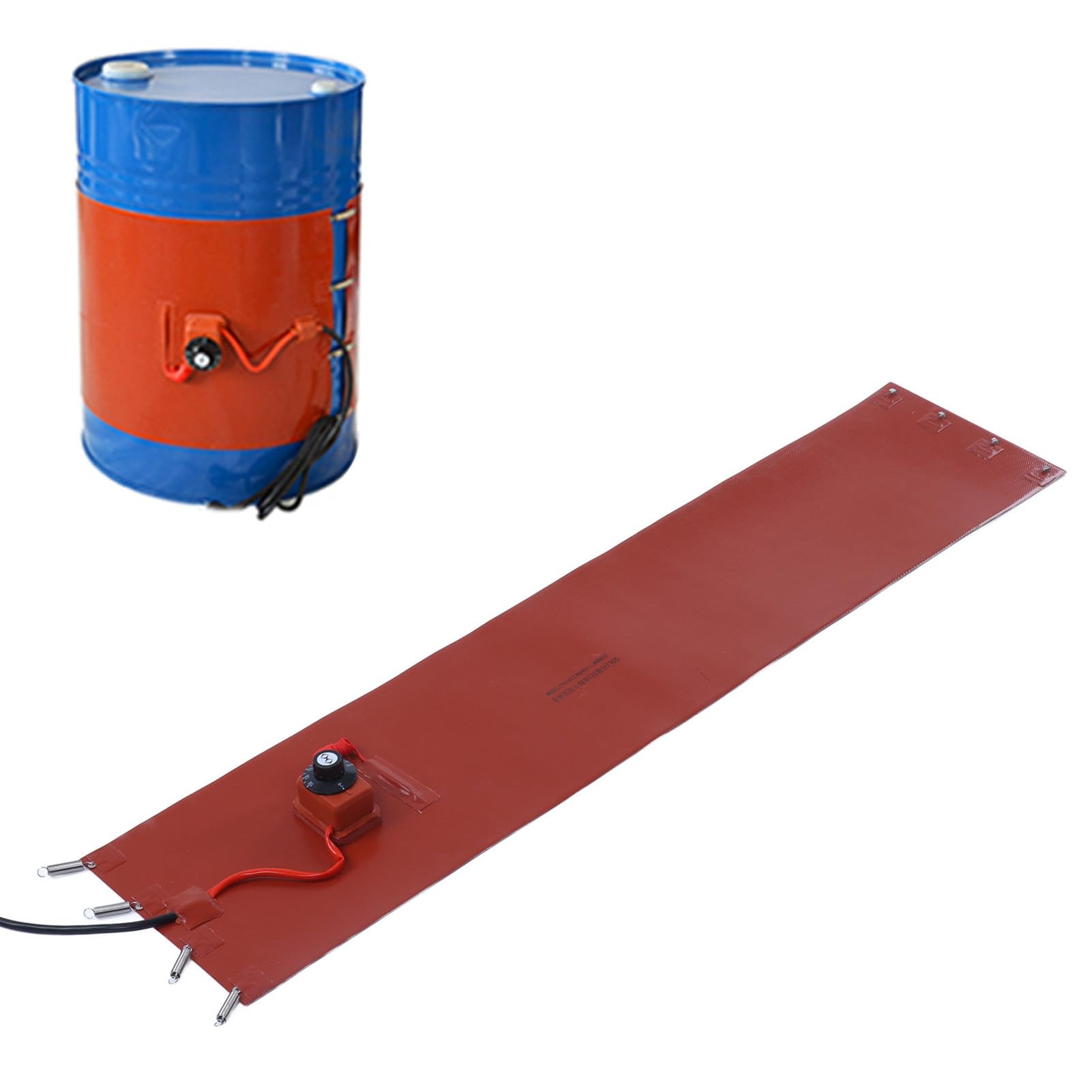 Riscaldatore per Fusti con Termostato, Riscaldatore per Fusti 50 Litri, Riscaldatore per Fusti a Olio 1200 W 30-150 ℃ con Termostato 250 Mm X 1140 Mm (Spina UE 220V)