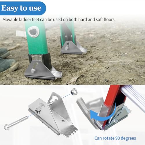 Pieds pour échelle d'extension instable : Solution de rechange aluminium séries D