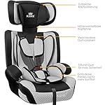 KIDIZ® Autokindersitz Kindersitz Kinderautositz | Autositz Sitzschale | 9 kg - 36 kg 1-12 Jahre | Gruppe 1/2 / 3 | universal | zugelassen nach ECE R44/04 | 6 verschiedenen Farben | Grau