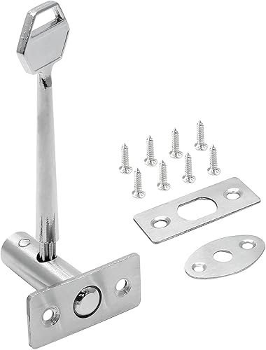 Miniatura 8 de Cerradura de mortaja de acero inoxidable con llave y tornillo para puerta de 3.14 pulgadas de longitud