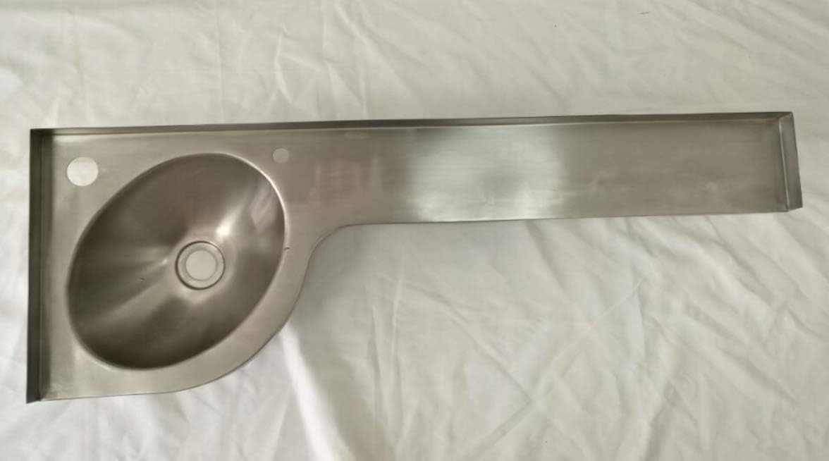 JZ Marine RV Stainless Steel Hand Wash Basin Corner Sink 900x305x130mm GR-598L