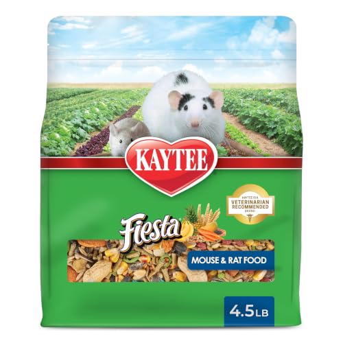 Kaytee Fiesta Mouse & Rat Food, Nutritious Blend, 4.5 Pounds