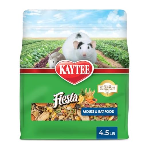 Kaytee Fiesta Mouse & Rat Food, Nutritious and Fun Blend, Supports Dental Health and Digestion, 4.5 pounds