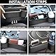 Diyxisk Mittelkonsole Organizer Auto, 30x20x2.5cm Auto Organizer Mittelkonsole, Schwarz Autotasche, Autositz Konsole Seitentaschen, mit Löchern, für Kleinigkeiten, Handys (Hauptfahrersitz)