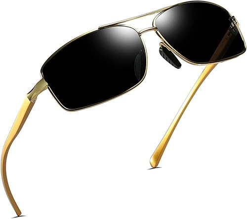 Miniatura 9 de willochra Lentes de sol polarizados de aluminio y magnesio para hombres y mujeres, lentes de sol de lente completa