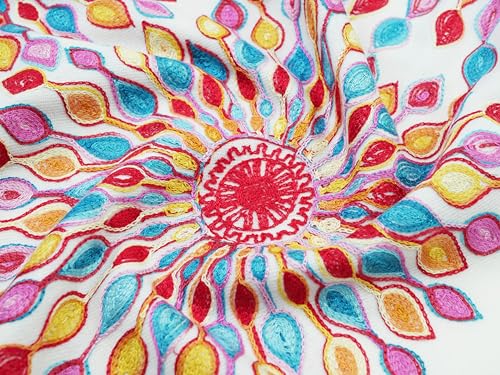 Women's Embroidered Oversize Tassel Shawl Scarf Wraps for Women Christmas Gifts3