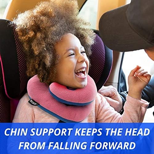 BCOZZY Chin Supporting Kids Travel Pillow Comfortable Car or Airplane