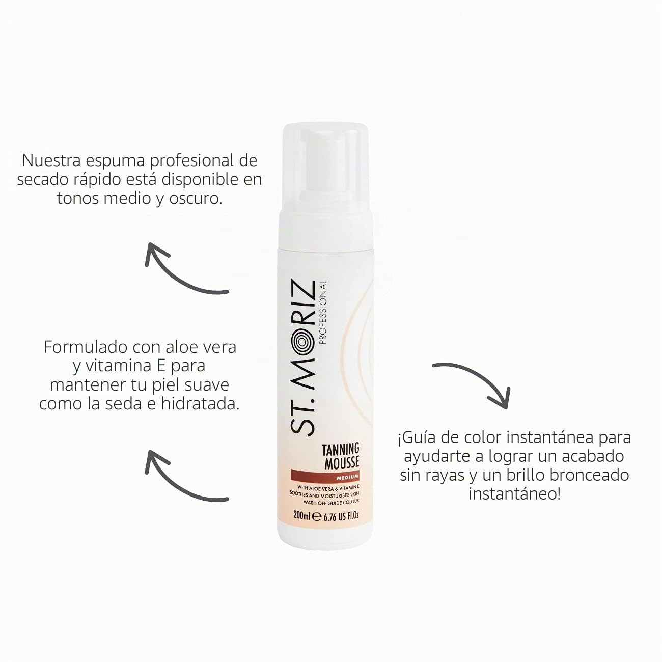 ST MORIZ instantánea autobronceadora Mousse MEDIUM ( 2x 200 ml ) & ST MORIZ Bronceado Mitt