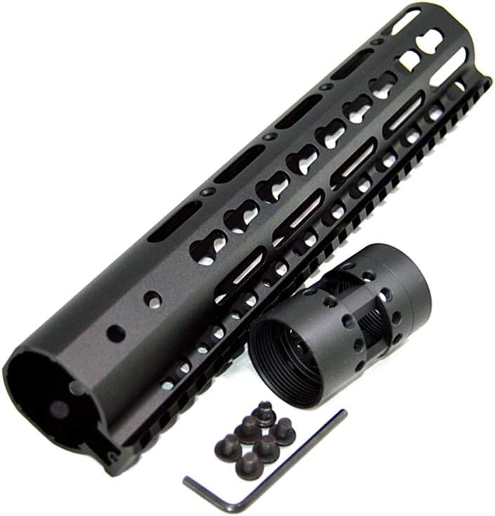 FIRECLUB 7" 9" 10" 12" 13.5" 15" AR15 Free Float Keymod Handguard Picatinny Rail with Barrel Nut for Hunting Tactical