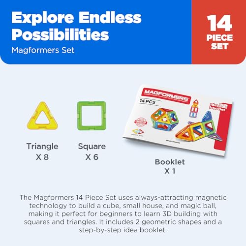 Magformers Basic Set (14-Piece Starter Pack) — view 6