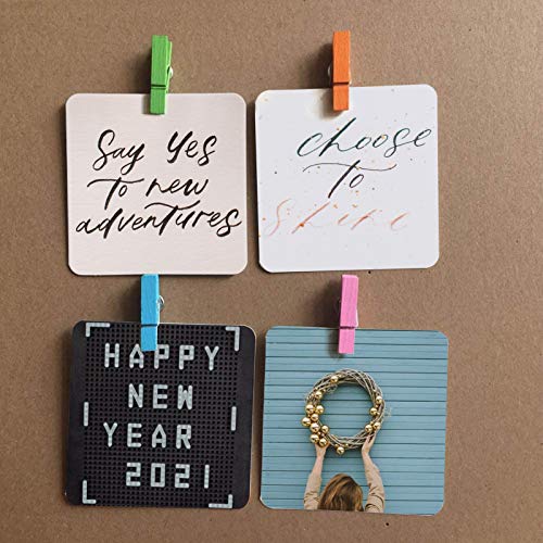 image for UpdateClassic 32 PCS Wood Push Pin Clips, Colorful Push Pins Decorativ