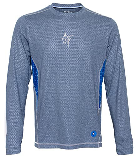 White Water Men’s Technoflex Long Sleeve Performance Shirt with UV50 Sun Protection