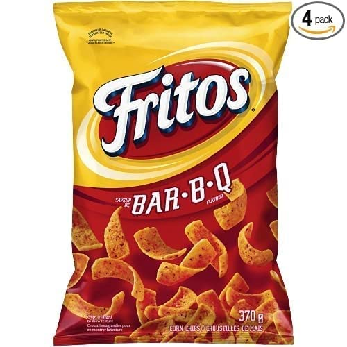 Fritos Bar-B-Q Corn Chips 12OZ Bags (340g) x 4