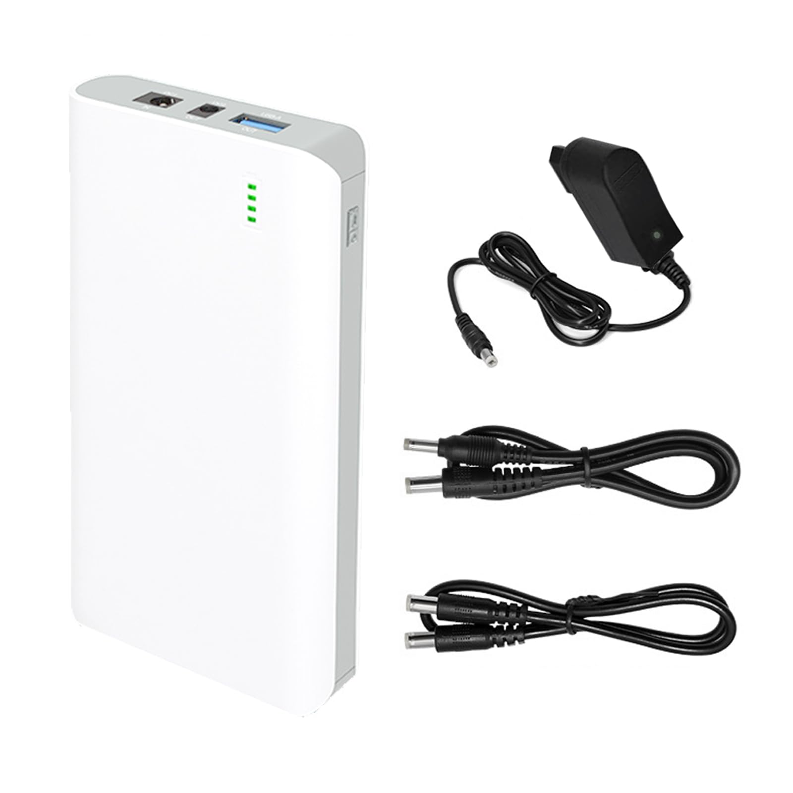 MXJFYY 15600mAh 57Wh Batteria ricaricabile agli ioni di litio Power Bank con caricabatterie Uscita 12V 9V DC e 5V USB, per strisce LED, nastri luminosi, laptop, telecamere CCTV e altro 9-12,6 V DC5521