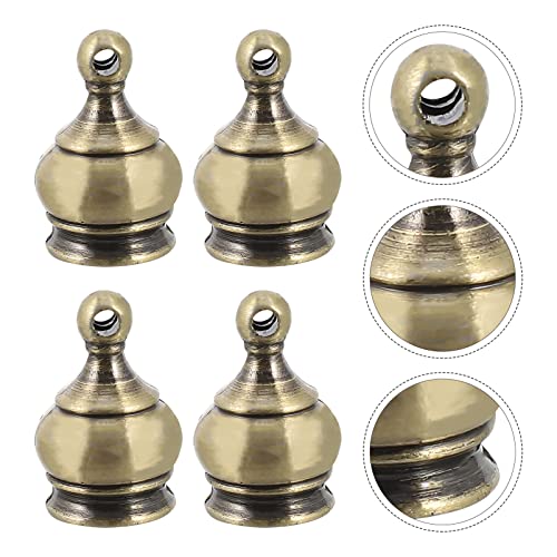 Image of LABRIMP Harps, M Decorations Golden Top Pipe and Shade, Remates Lamps Antique Supplies Light Knob Accessories for Table Lampshade Tops Bronzing Decorative Riser Holder Alloy