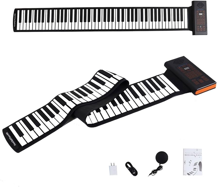 Amazon | Twinbasto 電子ピアノ 88鍵盤 ロールピアノ 128種音色 充電型