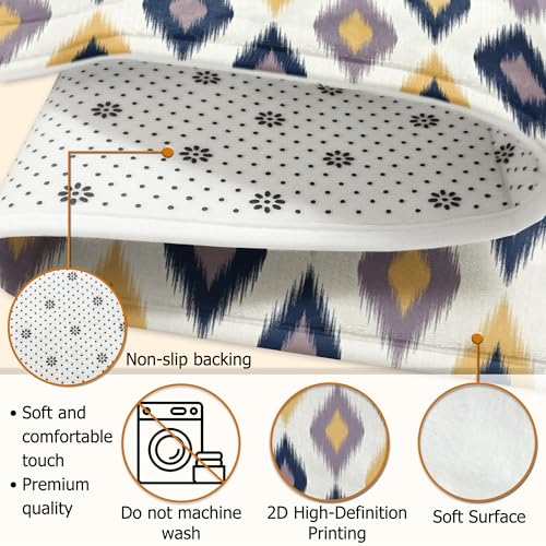 Tapis de salle de bain rectangulaire anti-humidité et sans blocage de porte - 7