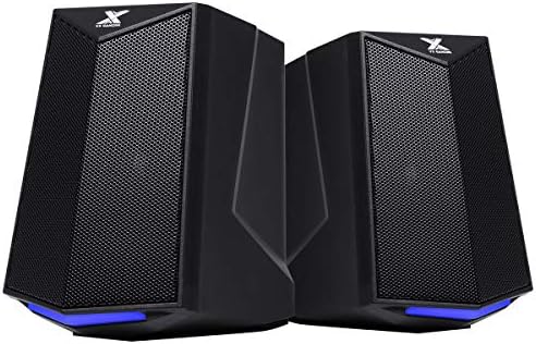 CAIXA DE SOM GAMER 2.0 CRUSADE 6W LED AZUL - CXGCR6W - VINIK