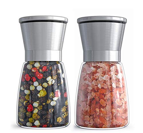 Ebaco Original Stainless Steel Salt and Pepper Grinder Set - Top Spice Mill