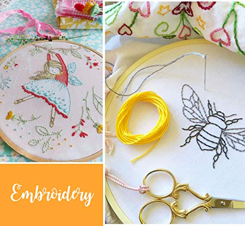 Ilauke Sewing Thread, 21600 Yard 40S/2 Thread For Sewing 36 Colors Polyester Serger Sewing Threads Set With 10 Needle, Thimble, Threader For Diy Hand Sewing Machine Sewing Supplies #TOP7