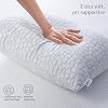 Cool Gel Cooling Pillow for Hot Sleepers - King Size Shredded Memory Foam Pillows for Sleeping - Adjustable Neck & Shoulder Support, Reversible Cover, Hypoallergenic & Breathable