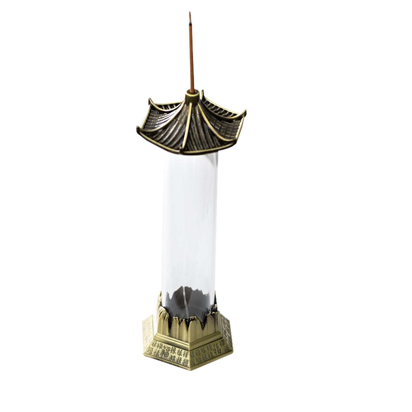 Handcrafted Ancient Pavilions Backflow Burners with Copper Alloy for Relaxing Home Ambiance Enhancement Creative Incenses Burners