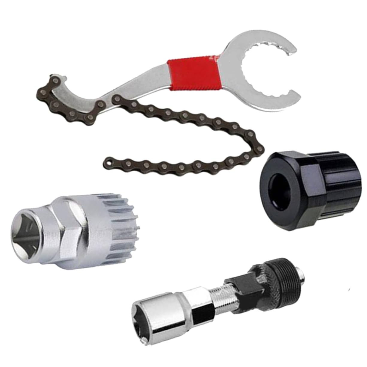 BCOATH Crank Puller Tool Set for Bike Maintenance Durable Freewheel and Bracket Remover Essential for Mountain Biking and Chain Repair