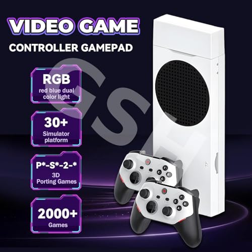 Image of GSH M88 Retro Game Console Retro Game Stick,20000+ Video Games,30+ Emulators,Support 4-Player Online Battles,4K HDMI Arcade Gaming Console with Dual 3D Rocker, Emulator Console for TV (128GB)