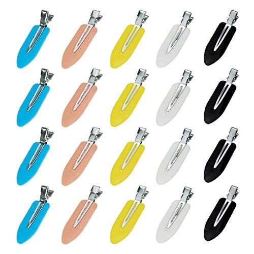 Bitray 20 Pcs Hair Clips for Styling Sectioning No Bend Hair Clips No Crease Hair Clips, Pin for Makeup Hair Styling Accessories for Women