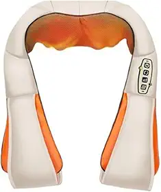 Colete Massageador Shiatsu com Infravermelho, Aquecimento e Vibração, Alívio para Dores Musculares em Pescoço, Ombros, Costas, Pernas e Braços, Massagem Relaxante em Casa, Escritório ou Viagem