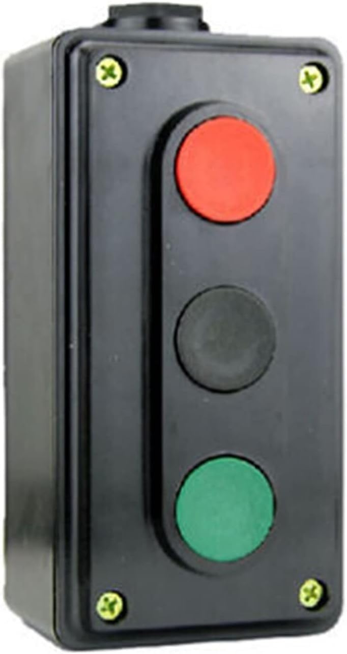 1 Pcs Switch Industrial Control Switch LA4-3H Three Position Control Button Switch Box Start Stop Button