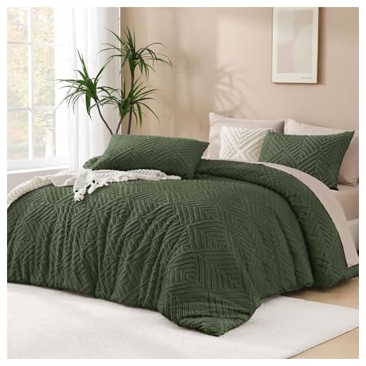 Andency Dark Olive Green Comforter Set