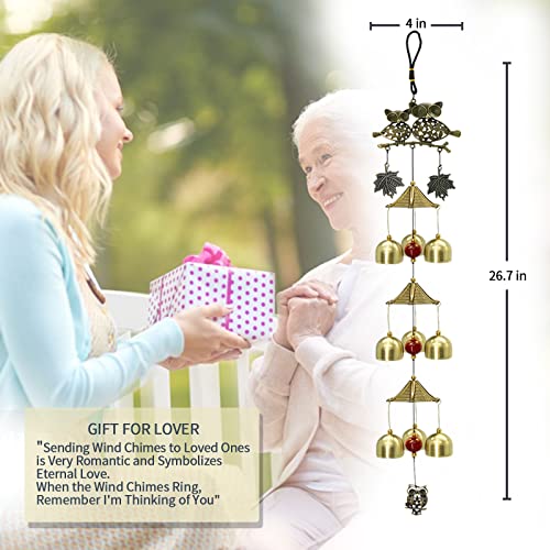 Wind Chimes Outdoor Decor, Retro Wind Chime Outside Gifts For Mom Gifts Windchime Yard Garden Outdoor Patio Decorations Deep Tone Melody Memorial Wind Chimes For Outside Home Decor (Owl-2) #TOP4