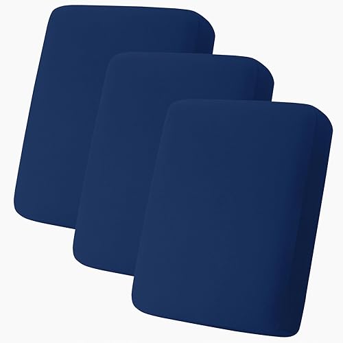 Miniatura 109 de hyha Fundas de cojín de sofá estampadas, fundas de sofá florales lavables para sofá de 3 cojines, fundas de cojín elásticas con patrón de Rojo y