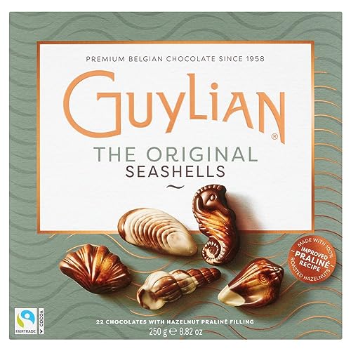Guylian The Original Seashells Chocolates 22 Pieces 250g | Exquisite Belgian Chocolates with Hazelnut Praliné Filling | Perfect for Any Occasions