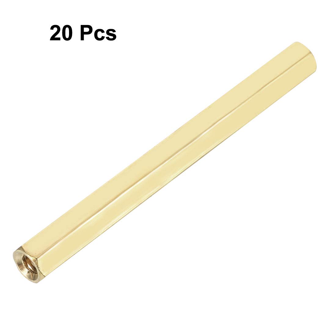 20pcs Brass M3x5x50mm Hex Standoff Spacers - Female Thread PCB Pillar Mounts