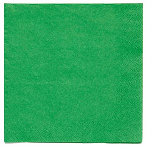 Amscan 9915402-208 - Green Eco-Friendly Compostable Luncheon Napkins - 20 Pack