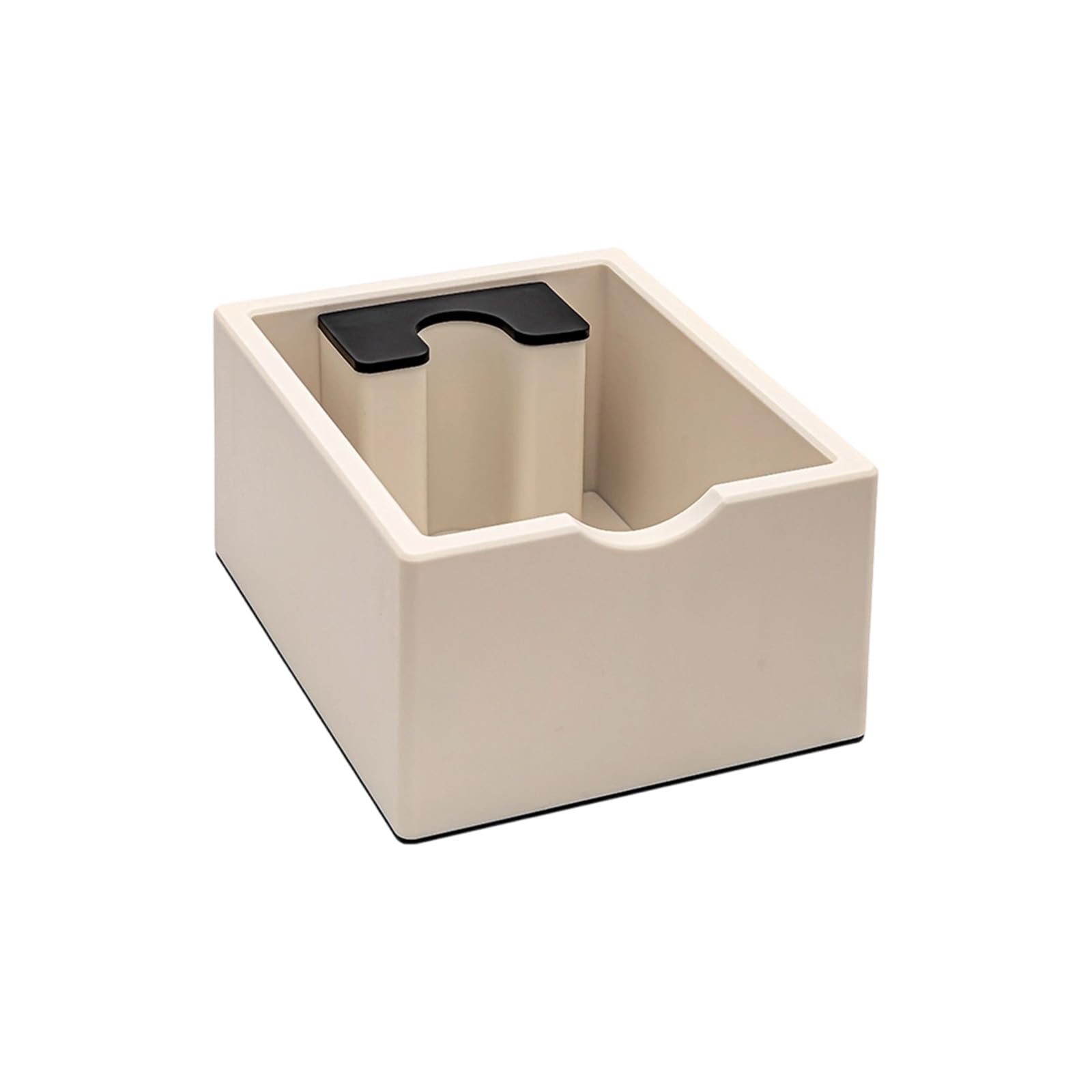 Msioytog Knocks Box Baristas Tool Espresso Grounds Container Dump Bin with Nonslip Base Espresso Machine Accessories Baristas Tool