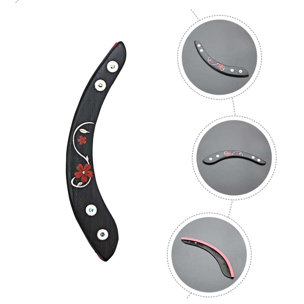 Toyvian 4pièces Repose-main Bois Pour Guitare Acoustique Accessoire Ergonomique Pour Confort De Jeu Installation Facile Compatible Majorité Des Guitares Les Chocs Et Frottements