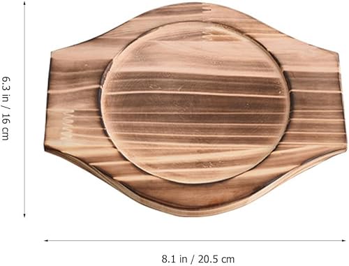 Miniatura 2 de DOITOOL Dolsot - Bandeja de cuenco de piedra de madera coreana Bibimbap de loza con soporte para cuenco de piedra con platillo, cojín de aislamiento