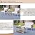 JAMFLY 5 Piece Patio Wicker Furniture Set, Outdoor Patio Furniture Rattan Conversation Set, All Weather Conversation Set for Backyard, Balcony, Deck with Soft Cushions and Glass Table